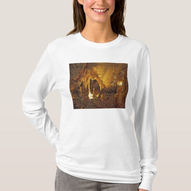 Camiseta Sala de Cortinas, Parque Nacional Mammoth Cave, (Frente)