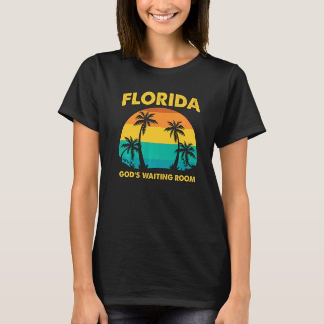 Camiseta Sala de Espera de Deus da Flórida Velho Ho (Frente)