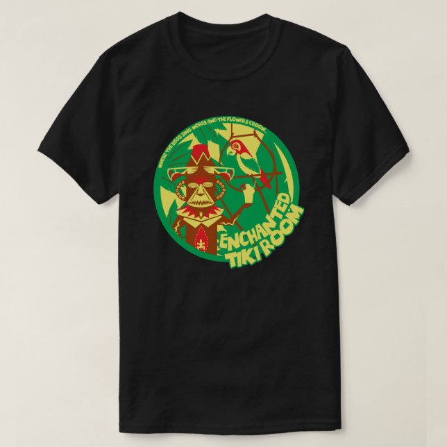 Camiseta Sala de Tiki Encantada (verde1 (Frente do Design)