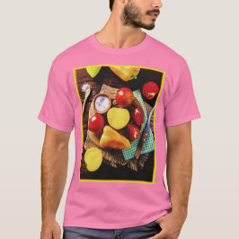 Camiseta "Salada Caseira de Legumes" Foto Fofa. Compre Agor