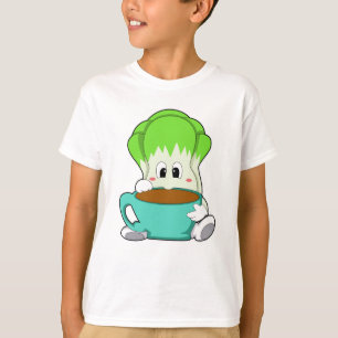Camiseta Salada com Taça de Café