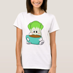 Camiseta Salada com Taça de Café