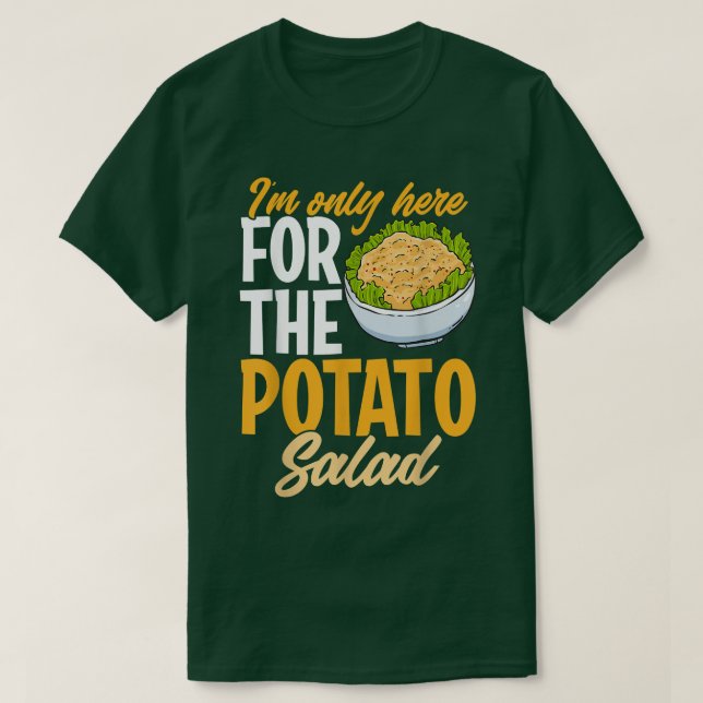 Camiseta Salada de Batata Adora Foodie Vegan Humor Funny Di (Frente do Design)