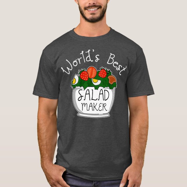 Camiseta Salada de Comida saudável (Frente)