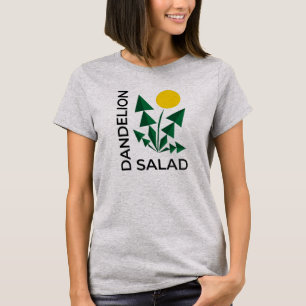 Camiseta Salada de Dente-de-Leão Geométrica Minimalista Abs