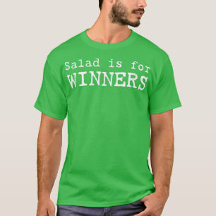 Camiseta Salada é para vencedores Engraçados Vegan dizendo
