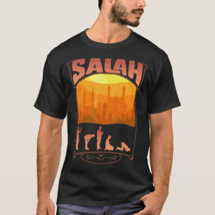 Camiseta Salah Muçulmana Rezando Oração Islâmica Árabe Rama