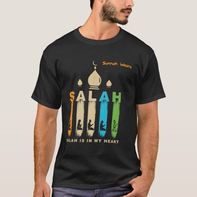Camiseta Salah Prayer Muslim Islâmico (Frente)