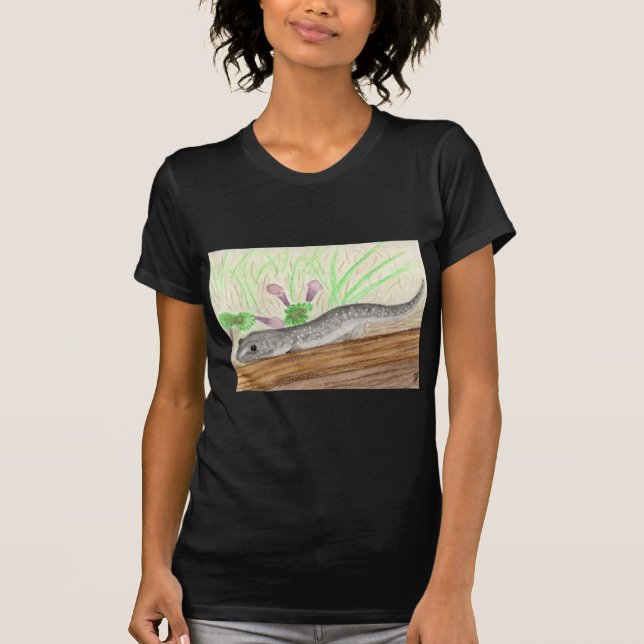 Camiseta Salamandra de Cinzas Brancas (Frente)