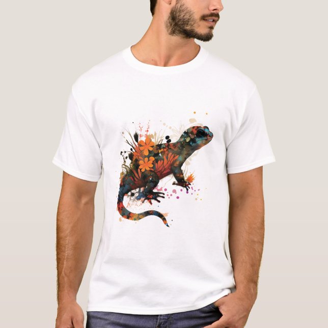 Camiseta Salamandra De Fogo. (Frente)