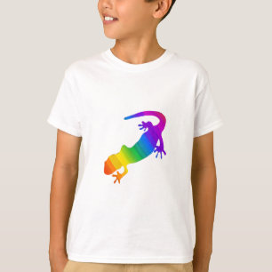 Camiseta Salamandra Listrada de Arco-íris