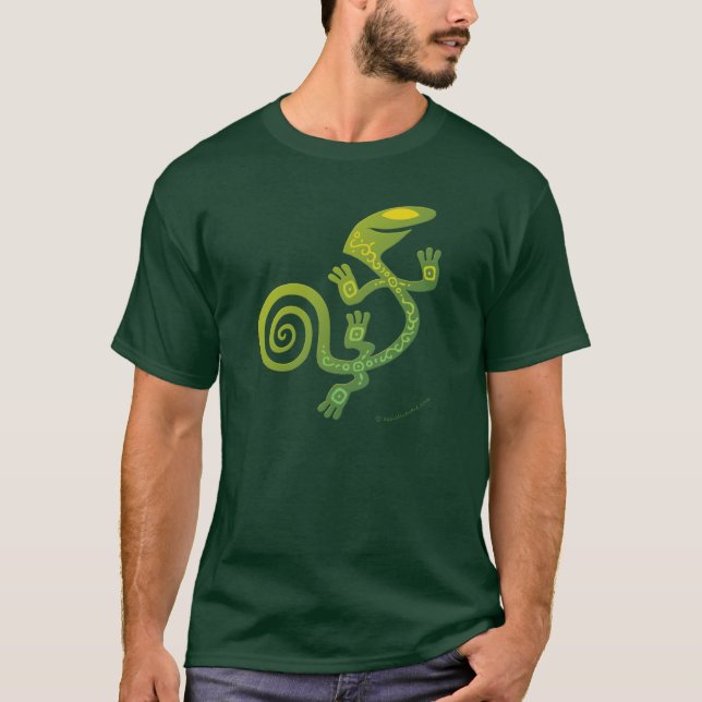 Camiseta Salamandra (verde) (Frente)