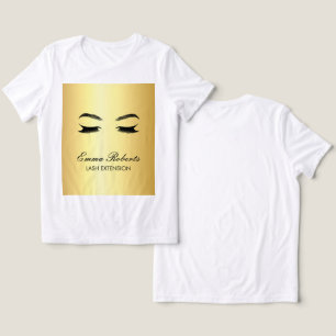Camiseta Salão de Beleza Golden Lashes & Brow