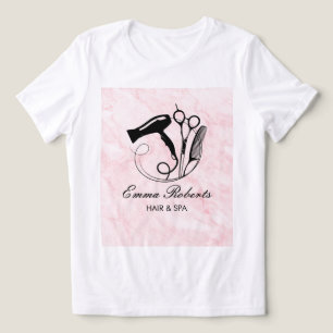 Camiseta Salão de Beleza Pink Marble
