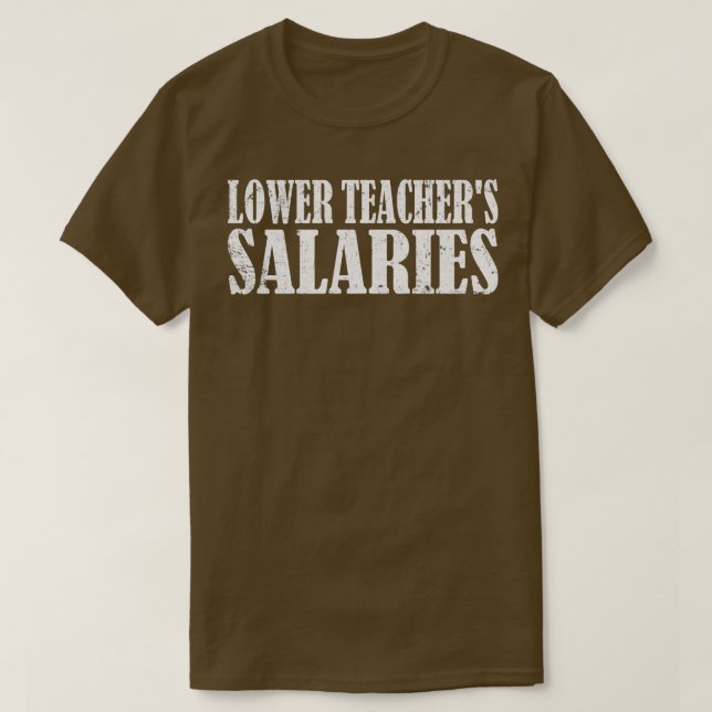 Camiseta Salários dos Professores 1 (Frente do Design)
