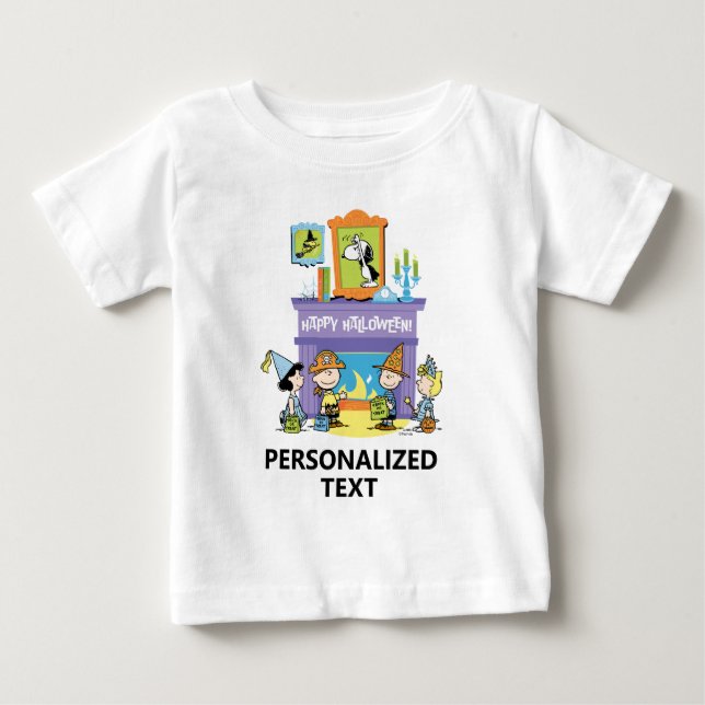 Camiseta Salas Assombradas do Peanuts Halloween (Frente)