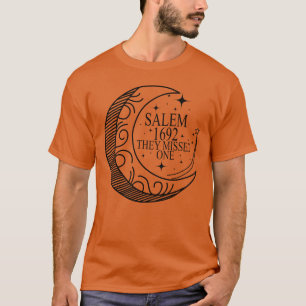 Camiseta Salem 1692 Perderam Uma Bruxa Oculta Uma Perdida