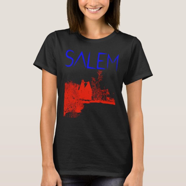 Camiseta Salem American History House of Seven Gables Black (Frente)