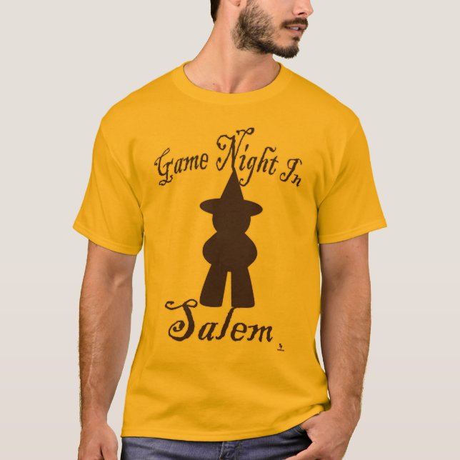 Camiseta Salem Game Night Engraçado Viagem Gaming Art (Frente)