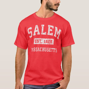 Camiseta Salem Massachusetts Ma Esportes Vintage Estabeleci