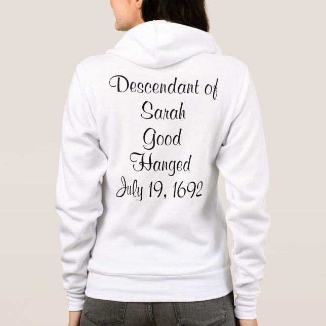Camiseta Salem Witch Descendants Bridget Bishop Zip-Up Hood (Verso)