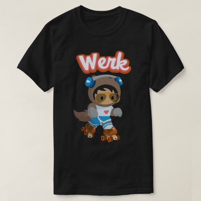 Camiseta Salesforce Astro Werk - pioneiro da força de venda (Frente do Design)