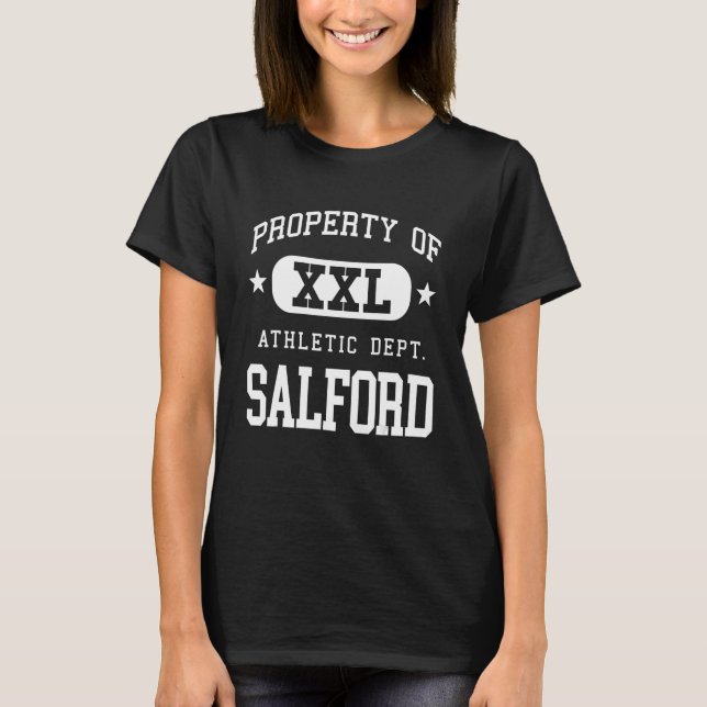 Camiseta Salford XXL Propriedade da Escola Atlética (Frente)
