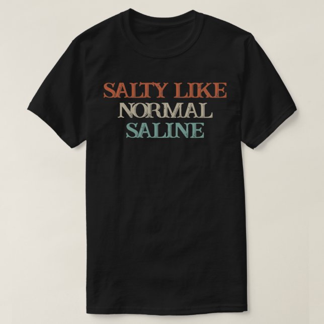 Camiseta Salgado Como Salino Normal (Frente do Design)