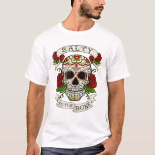 Camiseta Salgado do crânio do açúcar ao osso