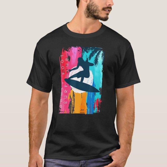 Camiseta Salgado salgado do Clube Surf de Foot Beach Sunset (Frente)