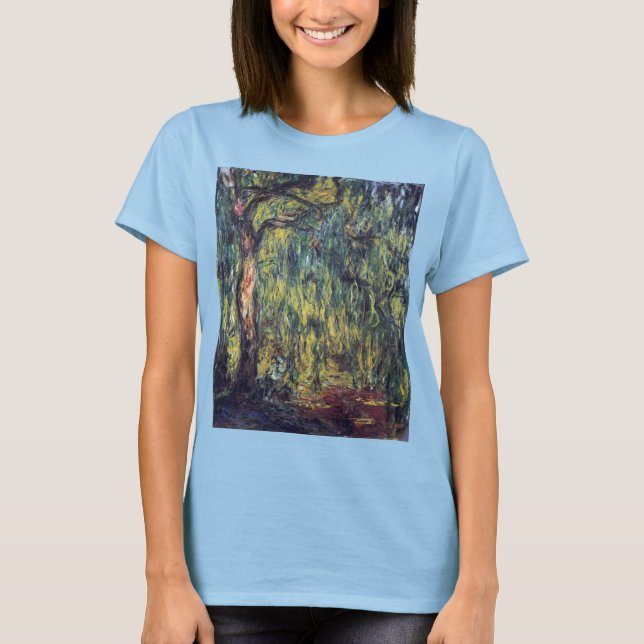 Camiseta Salgueiro Chorão por Claude Monet, Arte Fina Vinta (Frente)