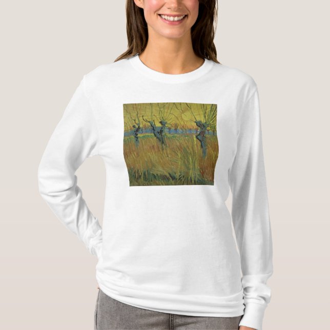 Camiseta Salgueiros Pollarded | de Vincent van Gogh, ajuste (Frente)