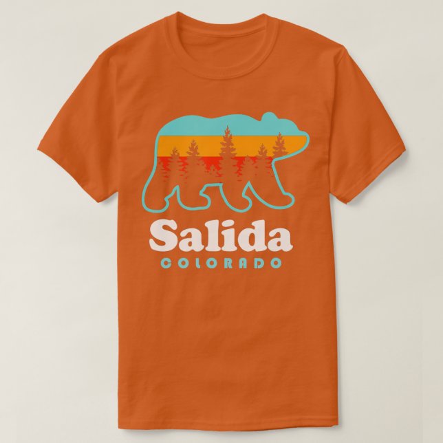 Camiseta Salida Colorado Bear Salida Colorado (Frente do Design)