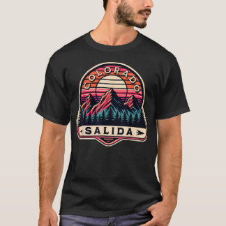 Camiseta Salida Colorado EUA Outdoor Vintage Salida Preto