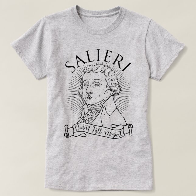 Camiseta Salieri não Matar Mozart (Frente do Design)