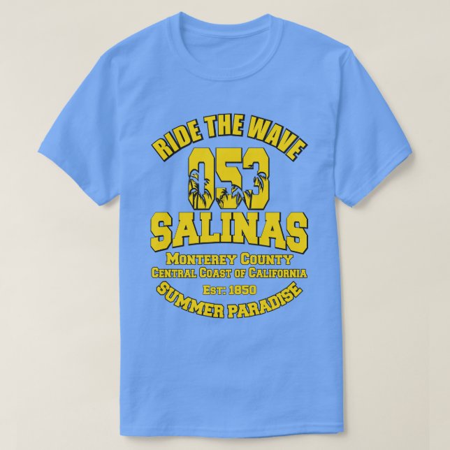 Camiseta Salinas Monterey County California (Frente do Design)