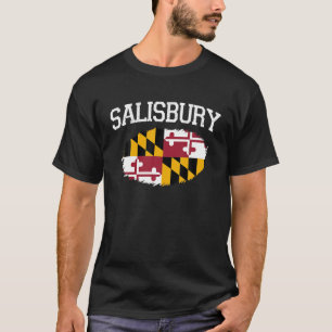 Camiseta SALISBURY MD MARYLAND Flag Vintage USA Sports Men