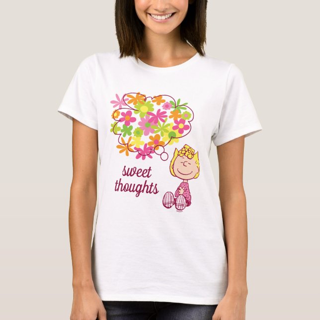 Camiseta Sally Pensando em Flores (Frente)