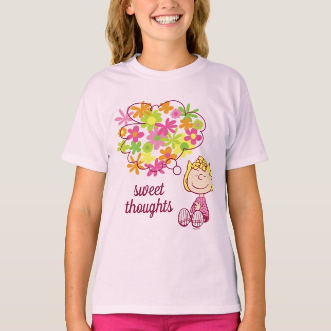 Camiseta Sally Pensando em Flores (Frente)