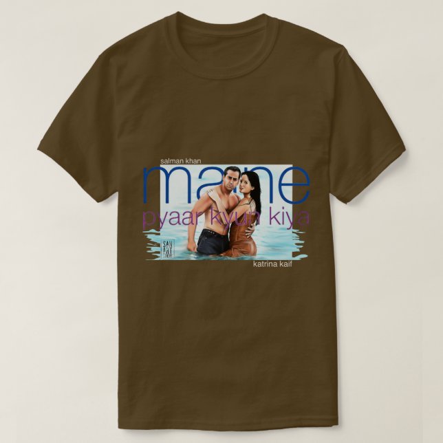 Camiseta Salman Khan e Katrina kaif (Frente do Design)