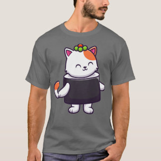 Camiseta Salmão 2 de Sushi de Gato Cinto