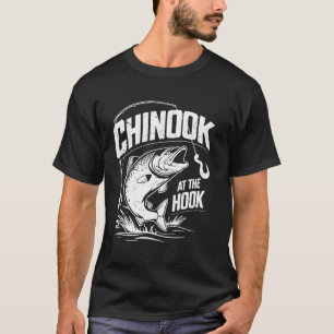 Camiseta Salmão Chinook na pesca do salmão no Hook