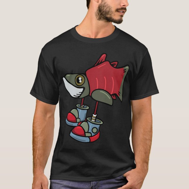 Camiseta Salmão de Tênis (Frente)