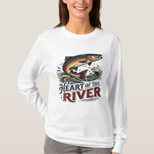 Camiseta Salmão do Atlântico do Lago Ontário - Coração do R