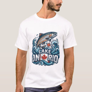 Camiseta Salmão do Lago Ontário Canadá