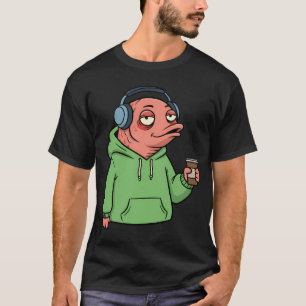 Camiseta Salmão Sem Sono â€“ Camisola Divertida de Café Son