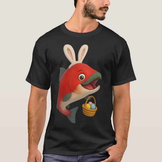 Camiseta Salmão Sockeye da Páscoa (Frente)