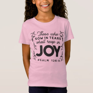 Camiseta Salmo 126:5 Tipografia das Escrituras – Colher com
