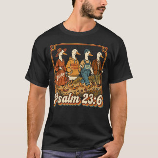 Camiseta Salmo 236 Bondade Patos Retro Cristão