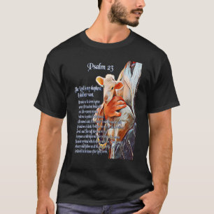 Camiseta Salmo 23 Escritura Cristã De Bíblias O Senhor É Me